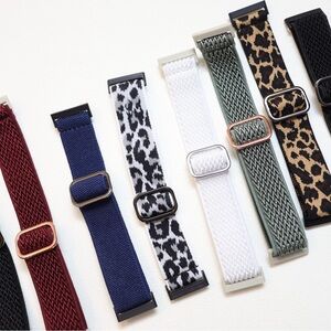 💘Fitbit Versa 3 Elastic Watchband Bundle! 9 Black Metal and Rose Gold Bands